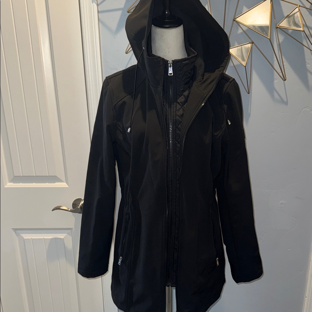 Ralph Lauren Women's Black Hooded Ski Jacket. Used once